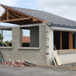 Extension de maison avec chambre d'amis Echirolles